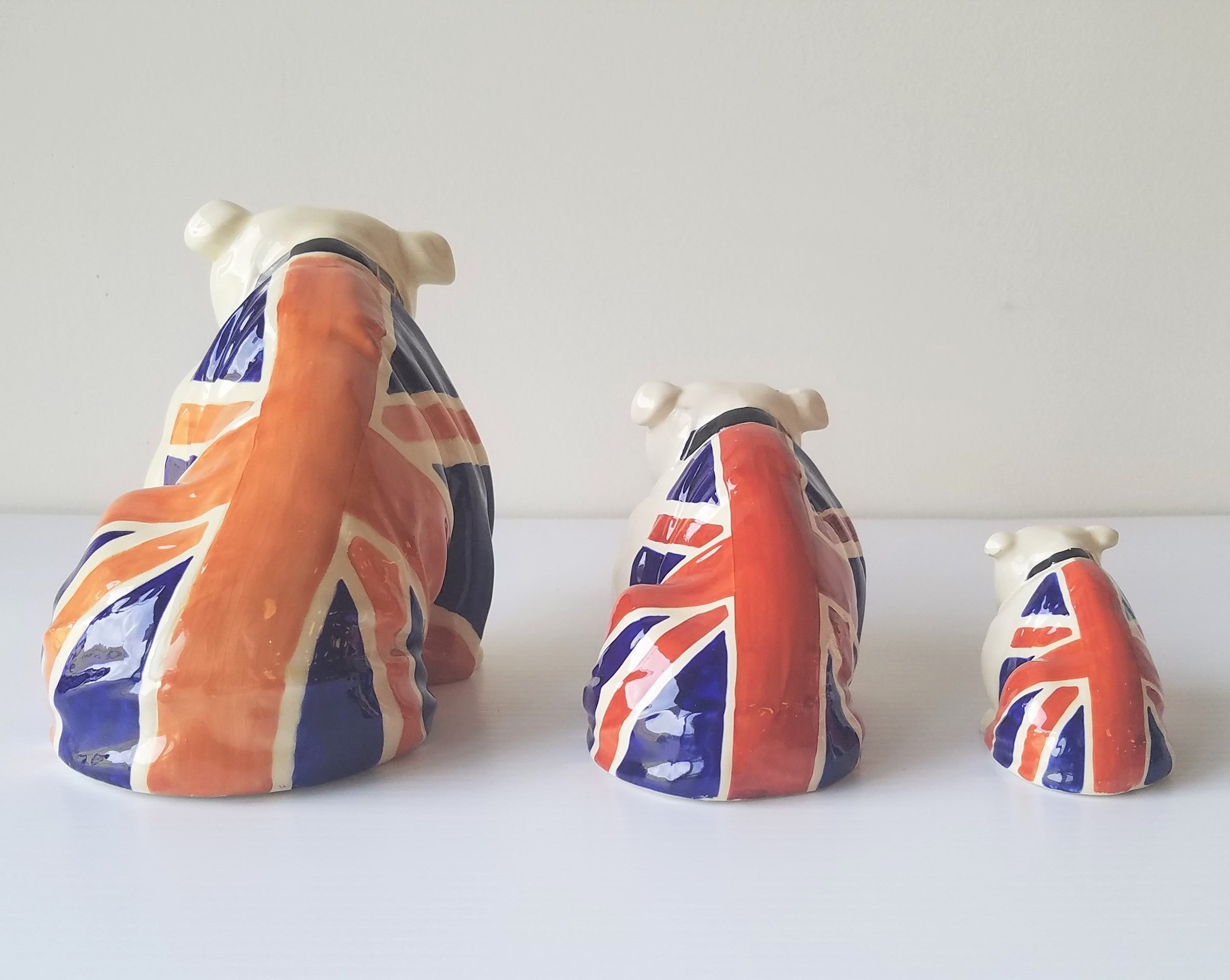 Royal Doulton Winston Churchill English Bulldogs - set of 3