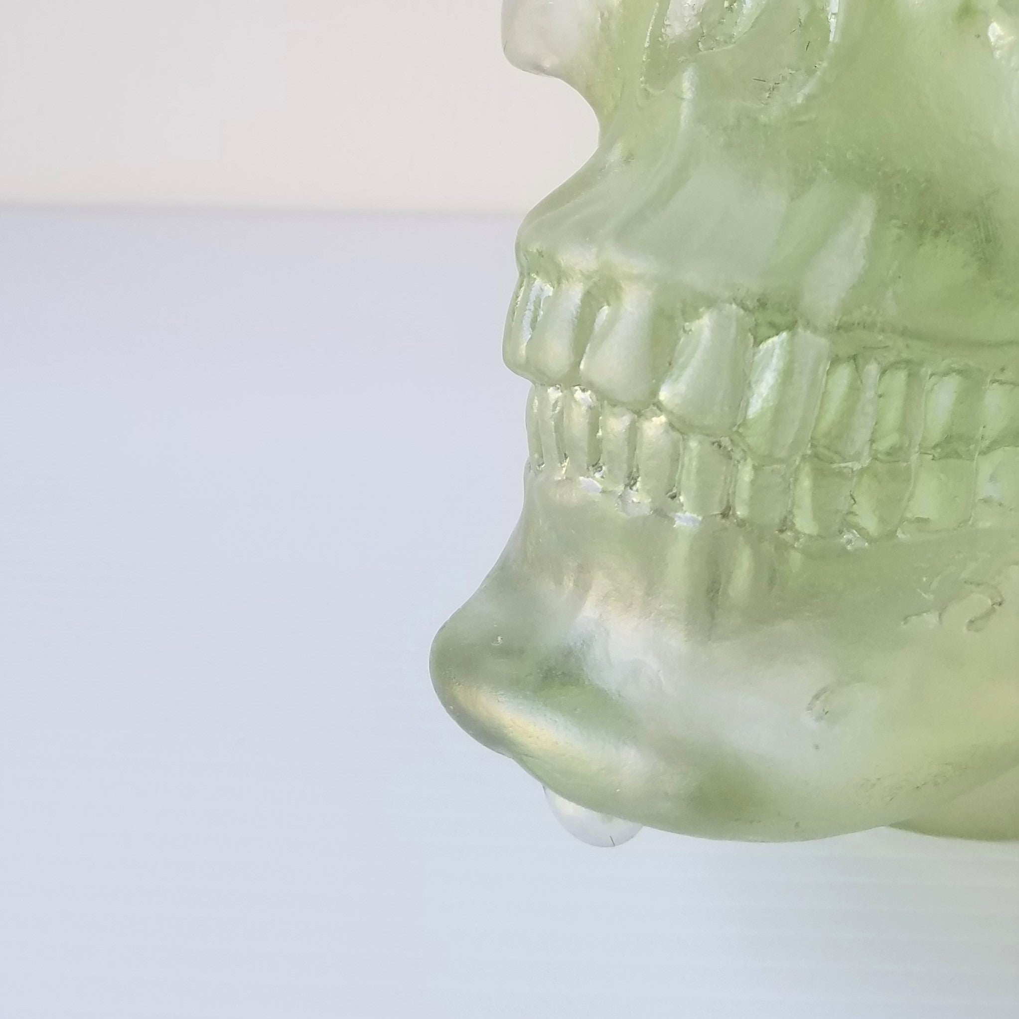 Paul Marioni Test Sand-Casted Glass Skull