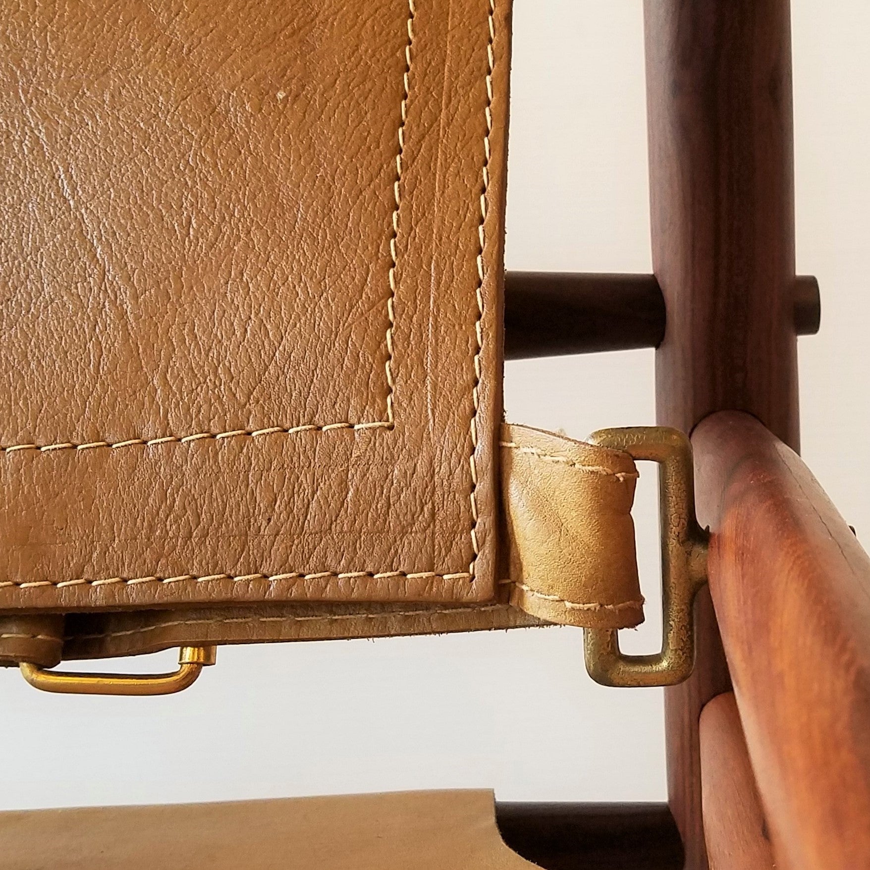 Detail View of  Swedish Mid-Century  'Sirocco' Safair Lounge Chair by Arne Norell for Möbel AB, Sweden in Seattle, Washington.