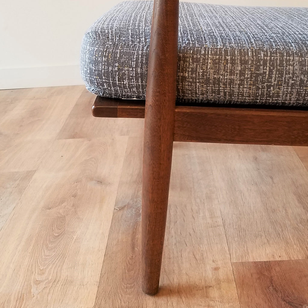 Detail View of American Mid-Century Modern 'Viko' Lounge Chair by Baumritter in Seattle, Washington.