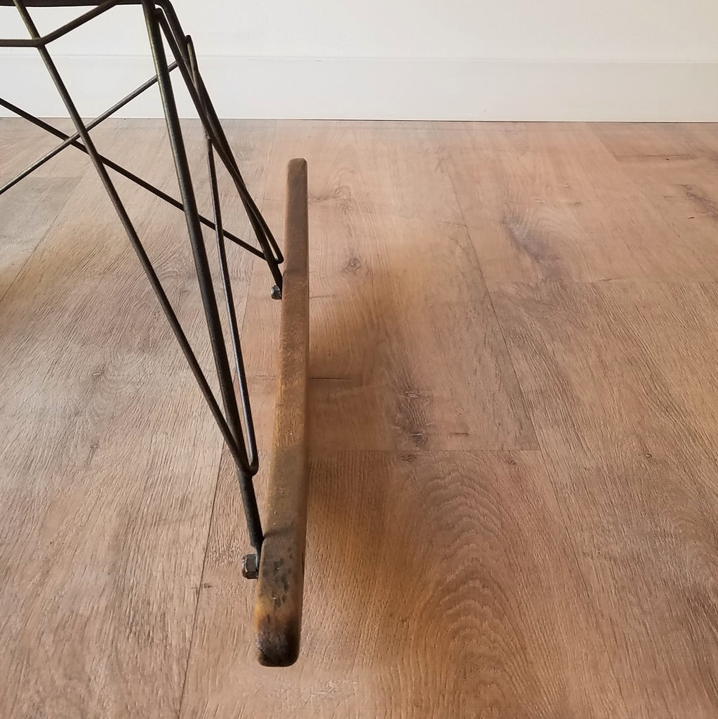 Detail View of American Mid-Century Modern 1960s RAR Rocker by Charles and Ray Eames in Seattle, Washington.