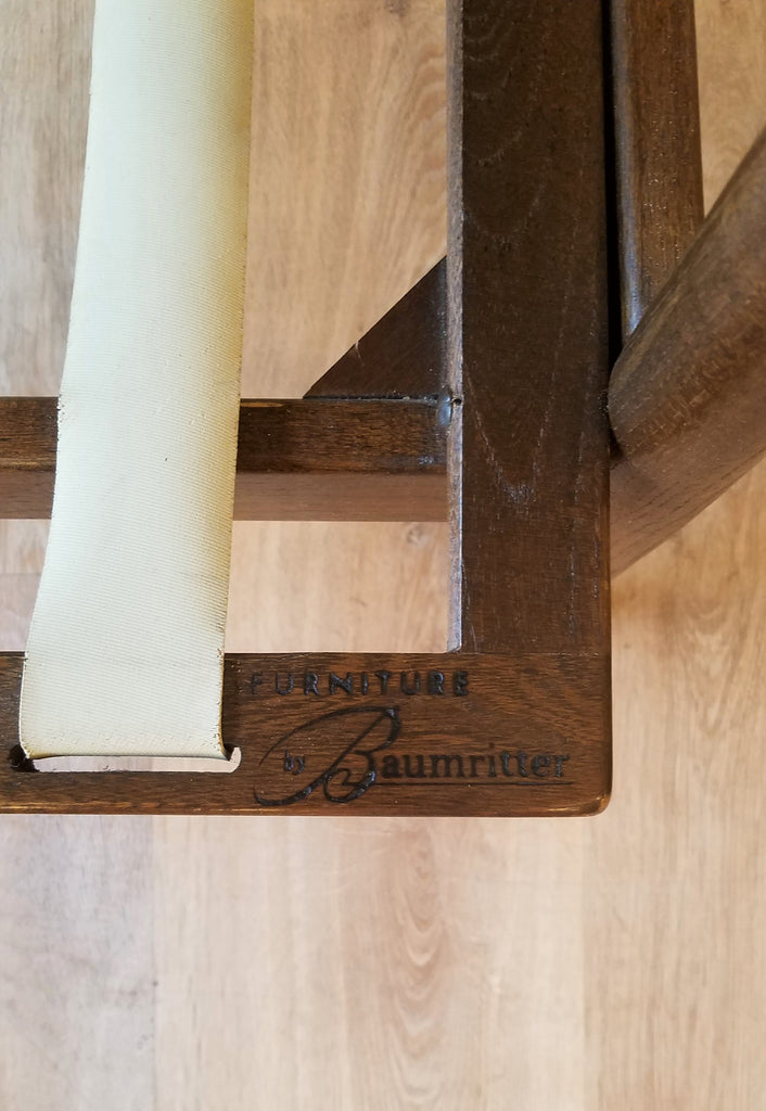 Detail View of American Mid-Century Modern 'Viko' Lounge Chair by Baumritter in Seattle, Washington.