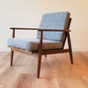 Front Quarter View of American Mid-Century Modern 'Viko' Lounge Chair by Baumritter in Seattle, Washington.