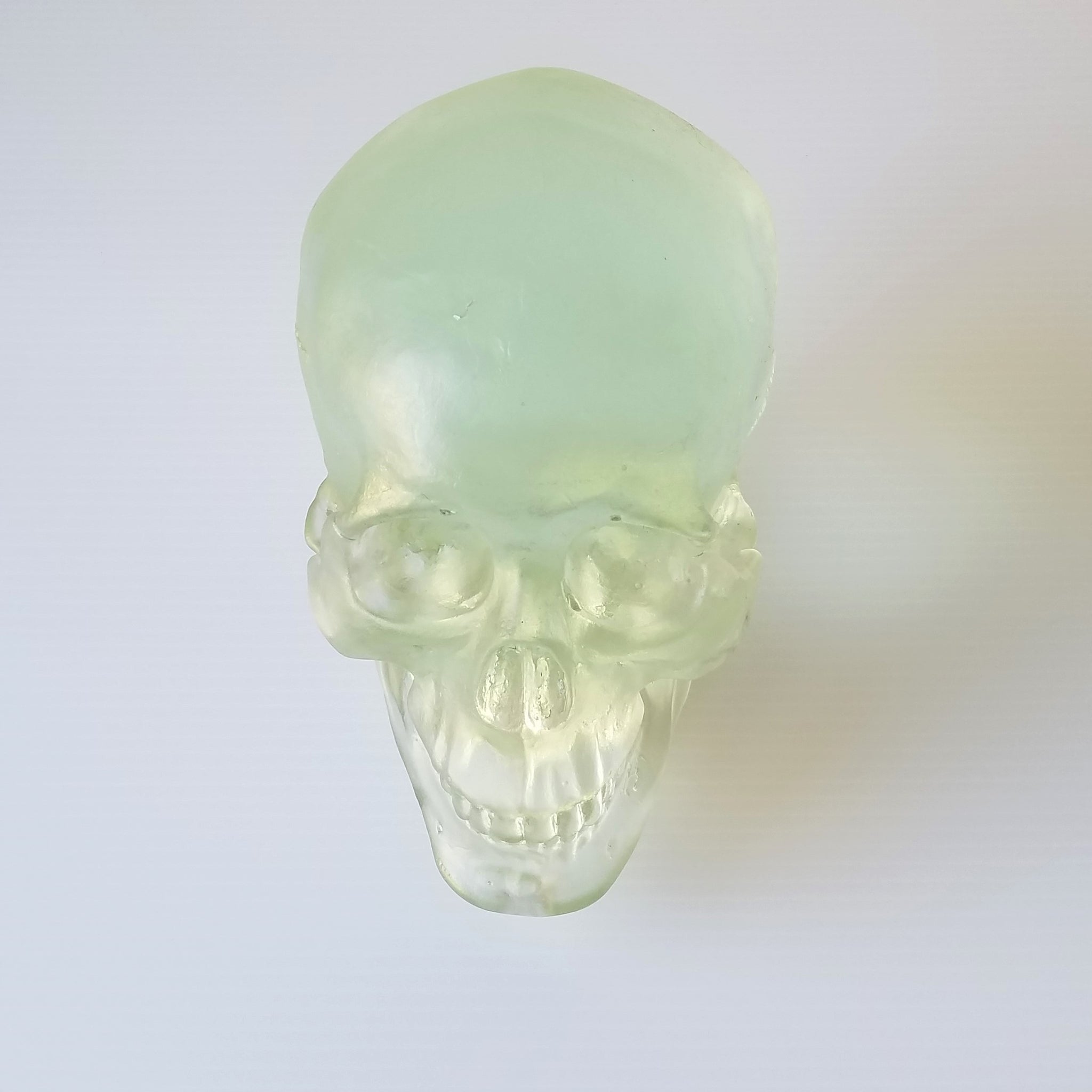 Paul Marioni Test SandCasted Glass Skull Sparklebarn